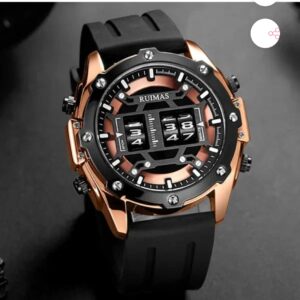 OVERFLY RUIMAS UNIQUE DRUM ROLL Luxury Digital Military Men's Watch