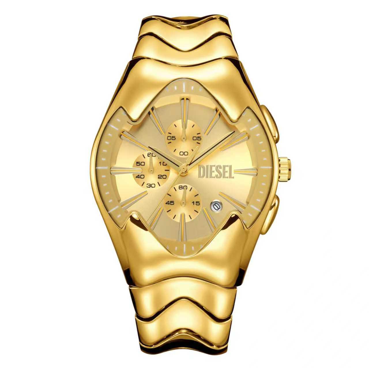 DIESEL GOLD TONE LUXURY WATCH